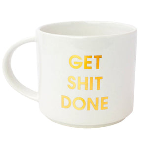 Get Shit Done Gold Foil Coffee Mug