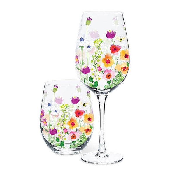 Bee garden Wine glass