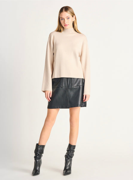 Faux Leather Mini Skirt