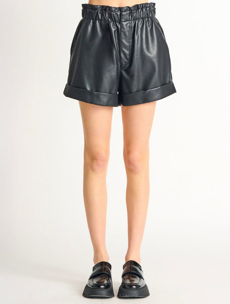 Faux Leather Shorts