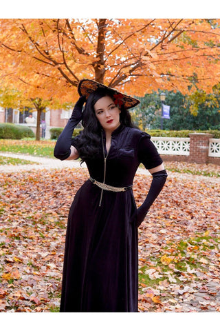 Black Velvet Holiday Dress