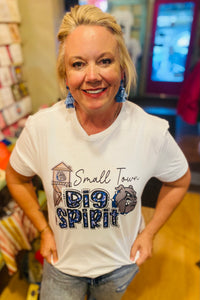 Small Town, Big Spirit Bulldogs Spirit Tshirt