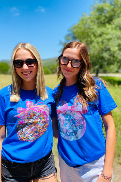 Disco Ball Football Tee