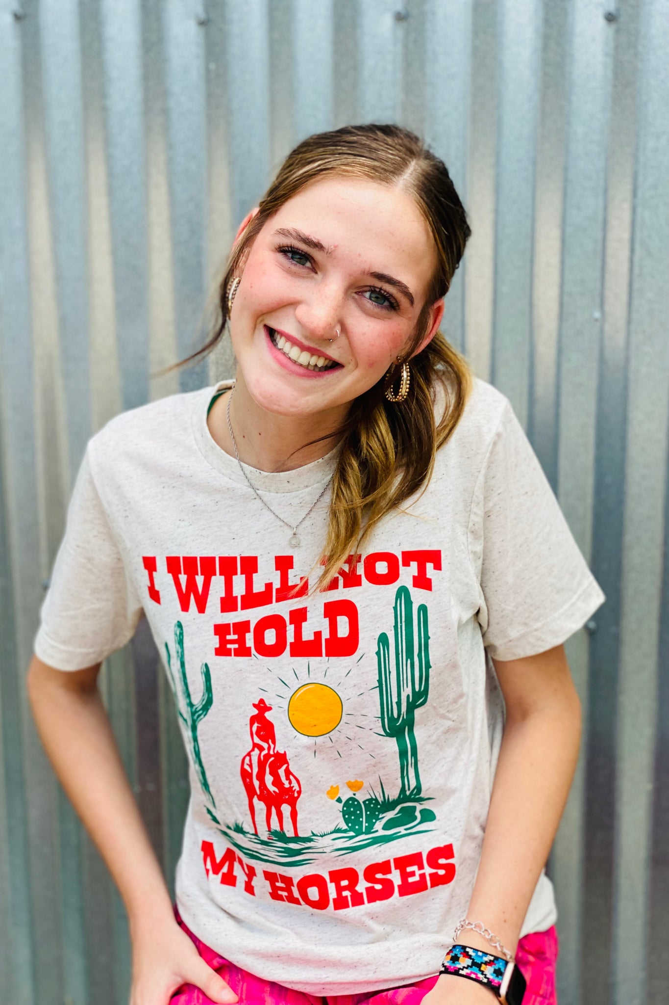 "I Will Not Hold My Horses" Soft Short Sleeve T-Shirt