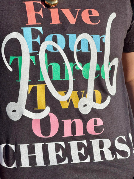Five Four Three Two One Cheers Tee