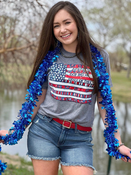 Callie Ann Stelter American Flag Tee