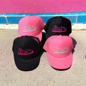 Retro Barbie Logo Trucker Hat