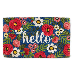 Floral Hello Dorrmat