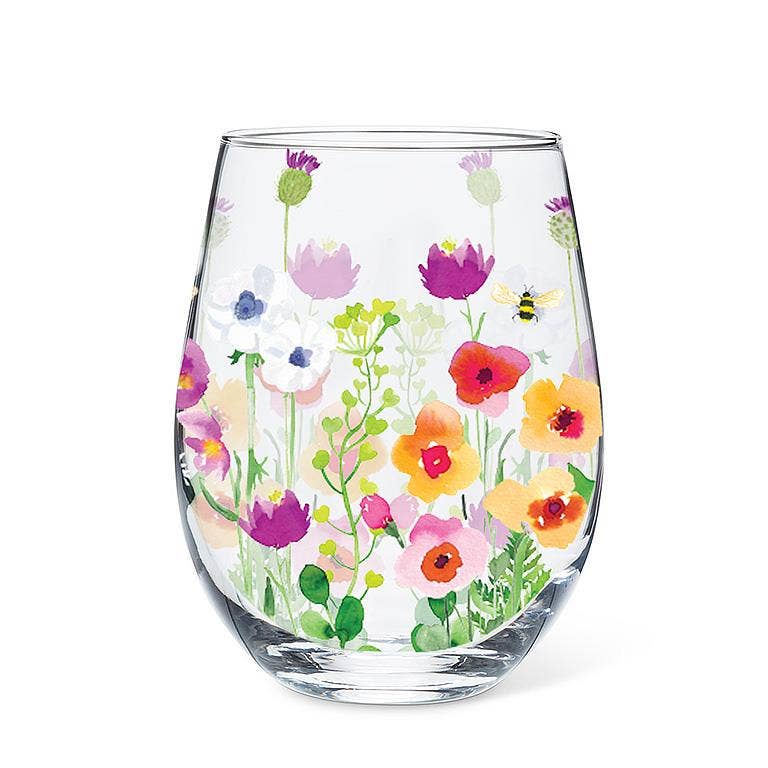 Bee garden Wine glass